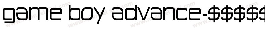 game boy advance字体转换